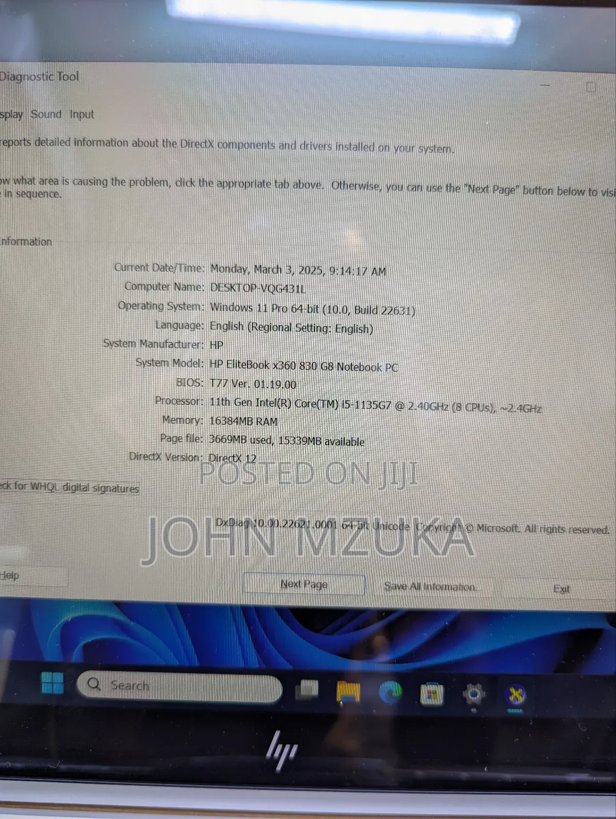 New Laptop HP EliteBook 830 G8 16GB Intel Core I5 SSD 256GB