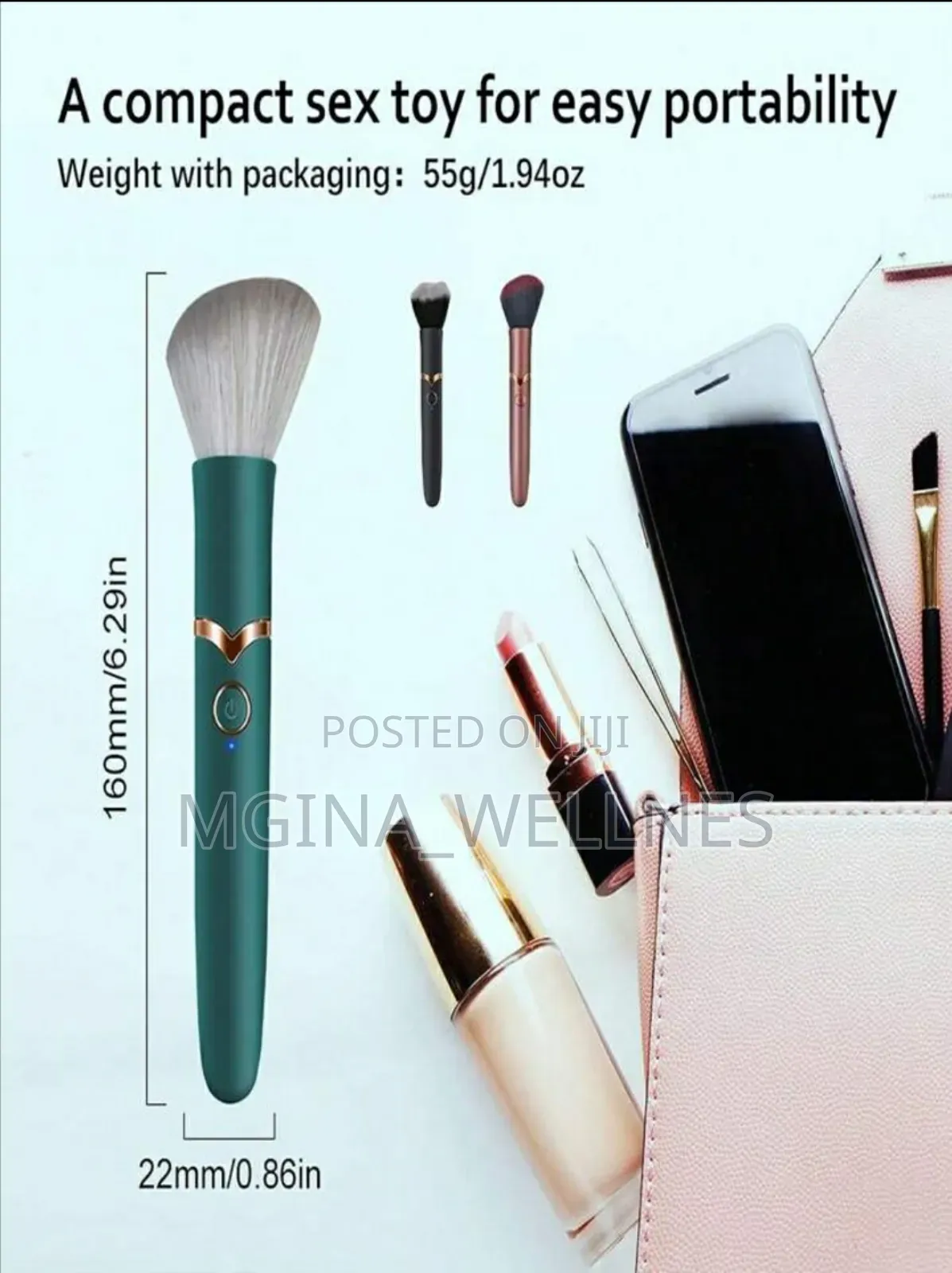 Electric Cosmetic Brush 10 Modes Vibrator Beauty Tool