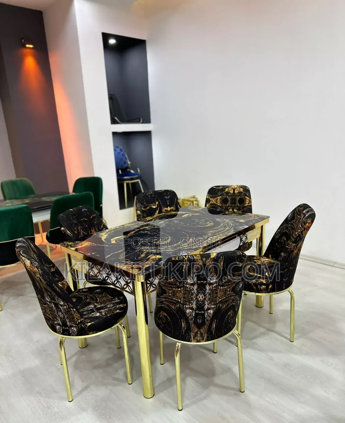 Gold Black Dinning Set Made in Turkey
