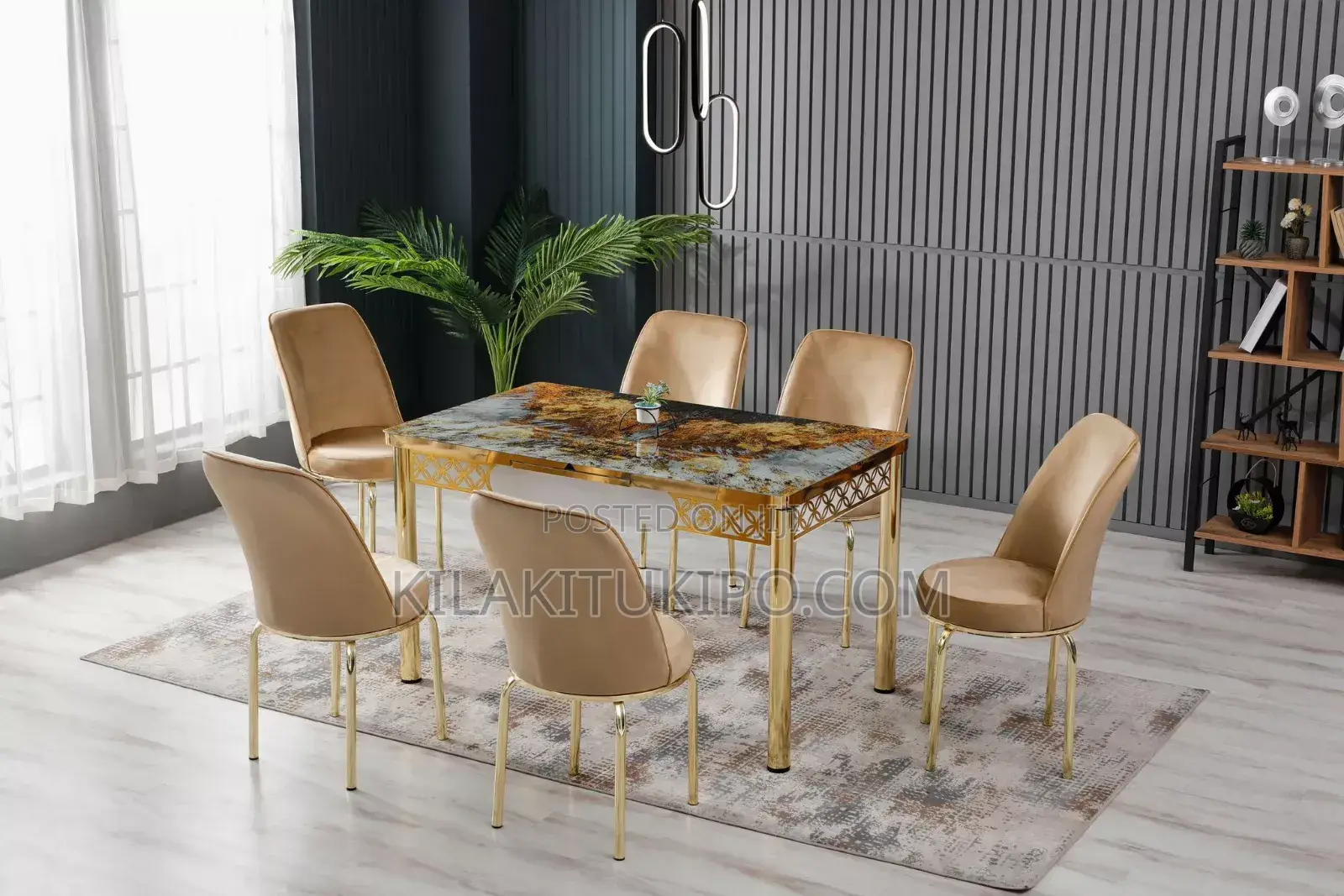 Gold Black Dinning Set Made in Turkey