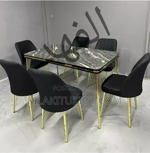 Gold Black Dinning Set Made in Turkey