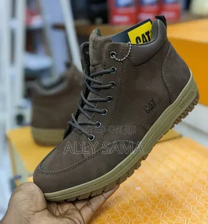Mens Boots Catercaterpillar Material Leather
