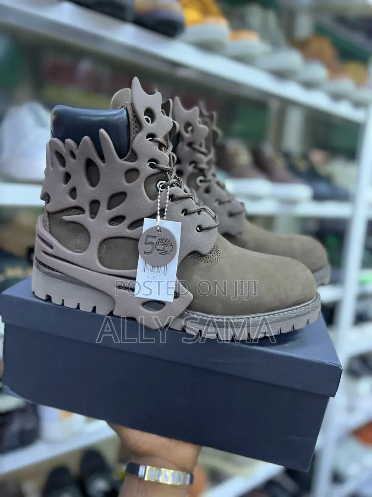 Men's Fire Timberland Boots Color Coffee