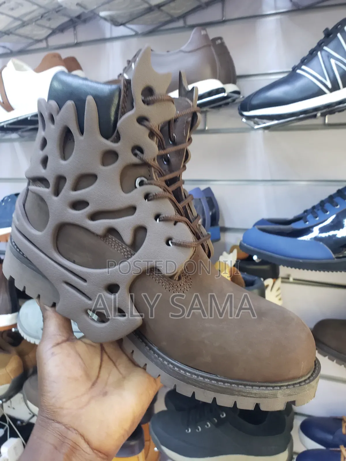 Men's Fire Timberland Boots Color Coffee