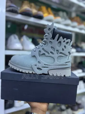 Men's Fire Timberland Boots Gray