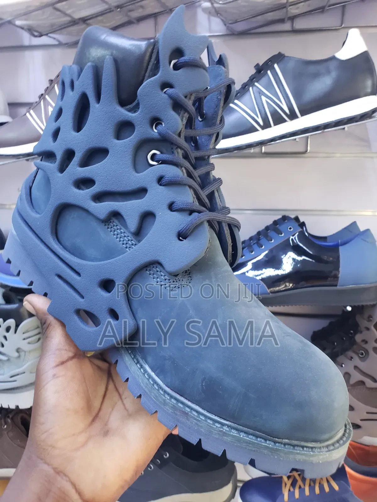 Men's Fire Timberland Boots Navy Blue