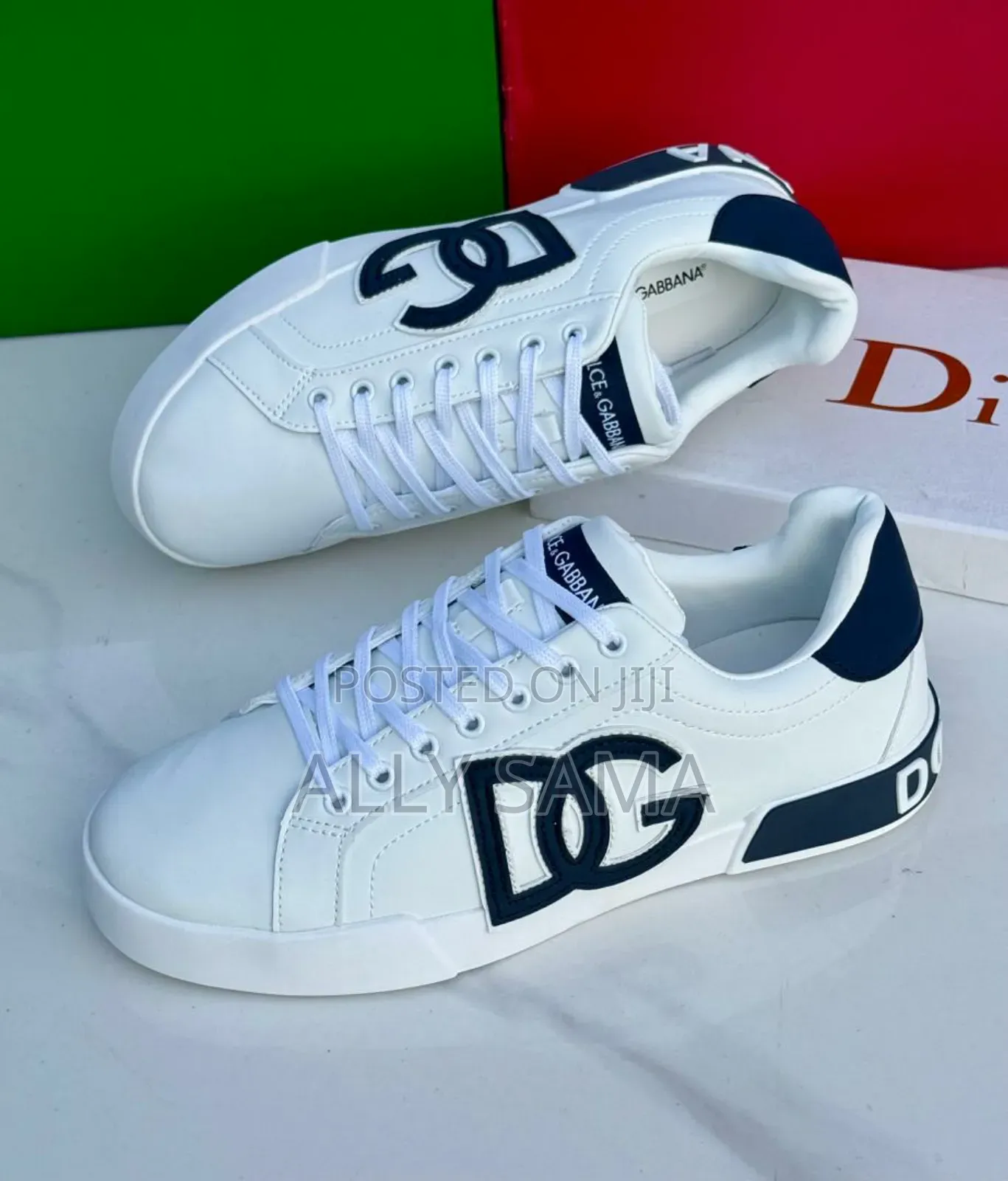 Men's Sneakers Dolce Gabbana White Leather