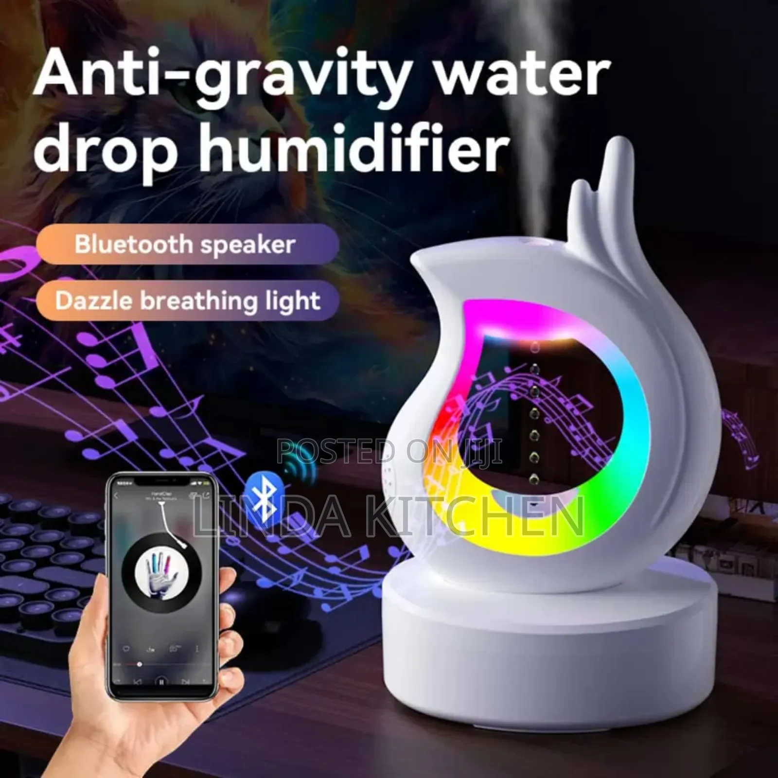 2 in 1 Humidifier and Bluetooth Speakers