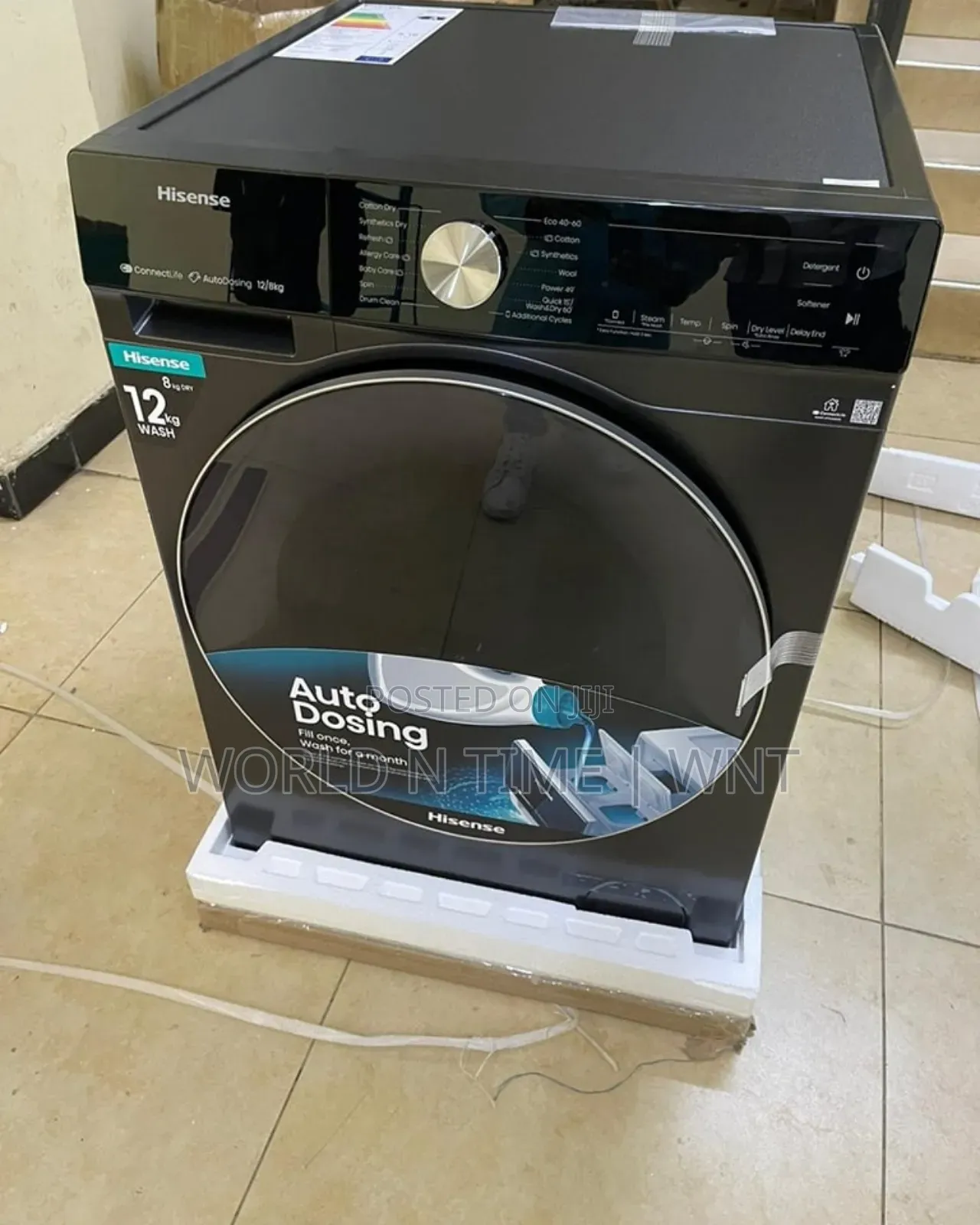 Hisense Wd5s1245bb
12kg Wash 8kg Dry Auto Washing Machine