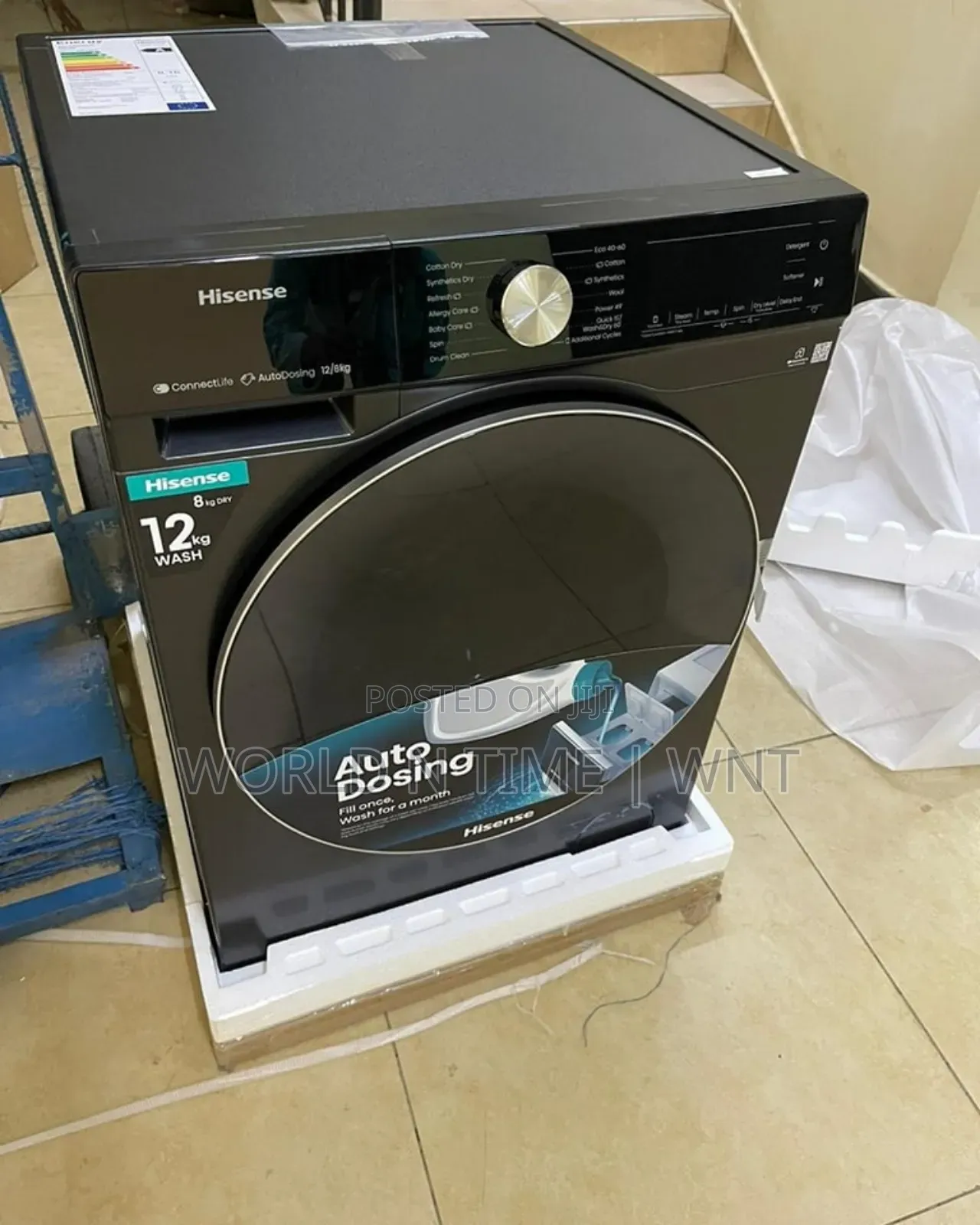 Hisense Wd5s1245bb
12kg Wash 8kg Dry Auto Washing Machine