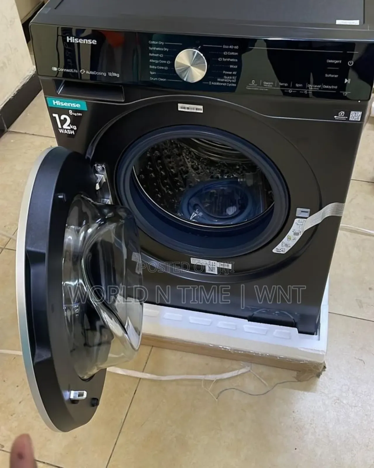 Hisense Wd5s1245bb
12kg Wash 8kg Dry Auto Washing Machine