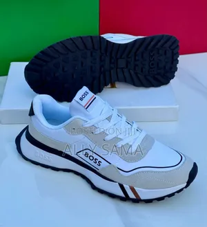Men's Sneakers Boss Material Leather