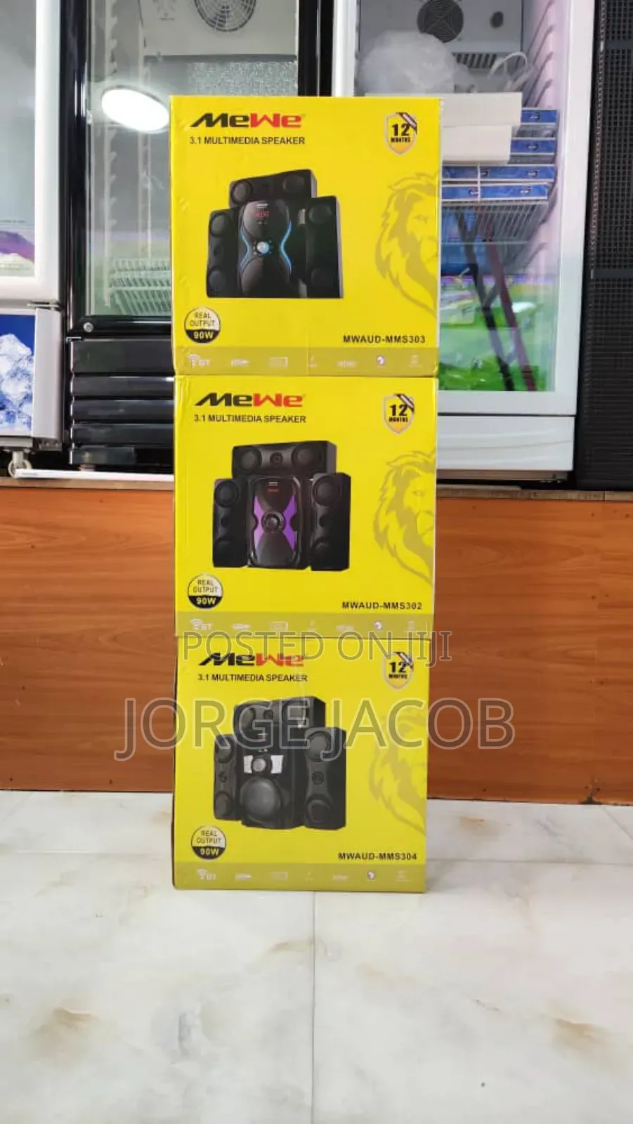 Mewe Subwoofer Three Speakers