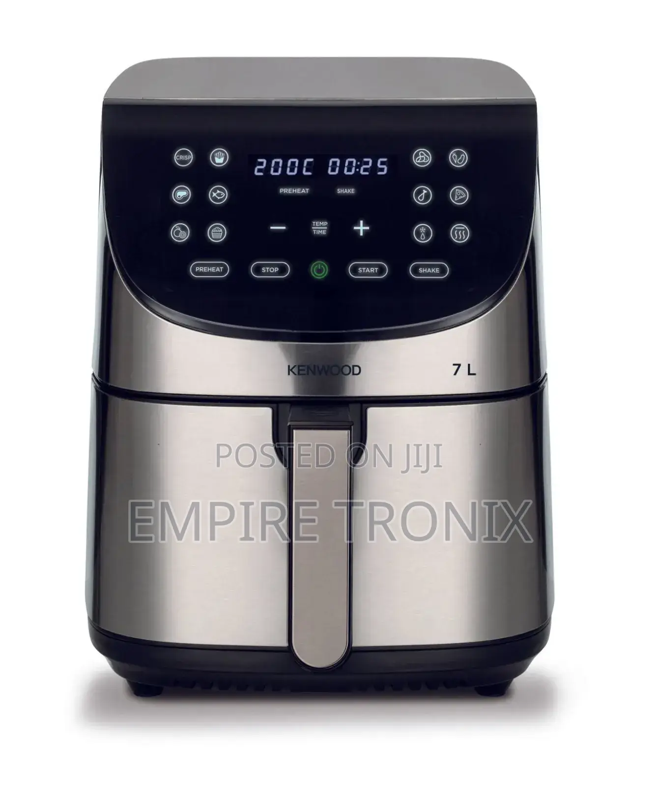 Kenwood - Air Fryer Khealthy Fry 7l S/Steel - Hfm80.000ss