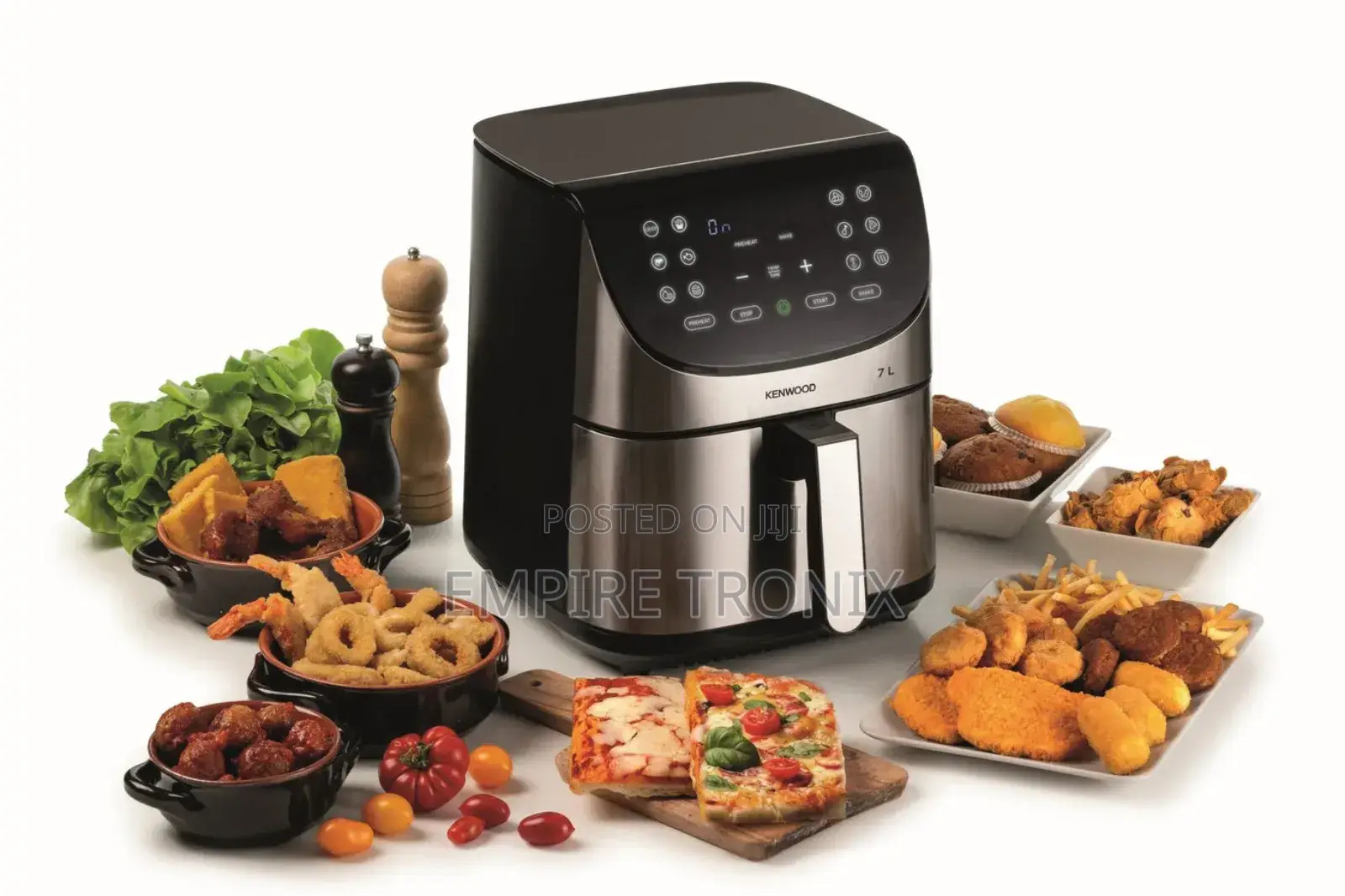Kenwood - Air Fryer Khealthy Fry 7l S/Steel - Hfm80.000ss