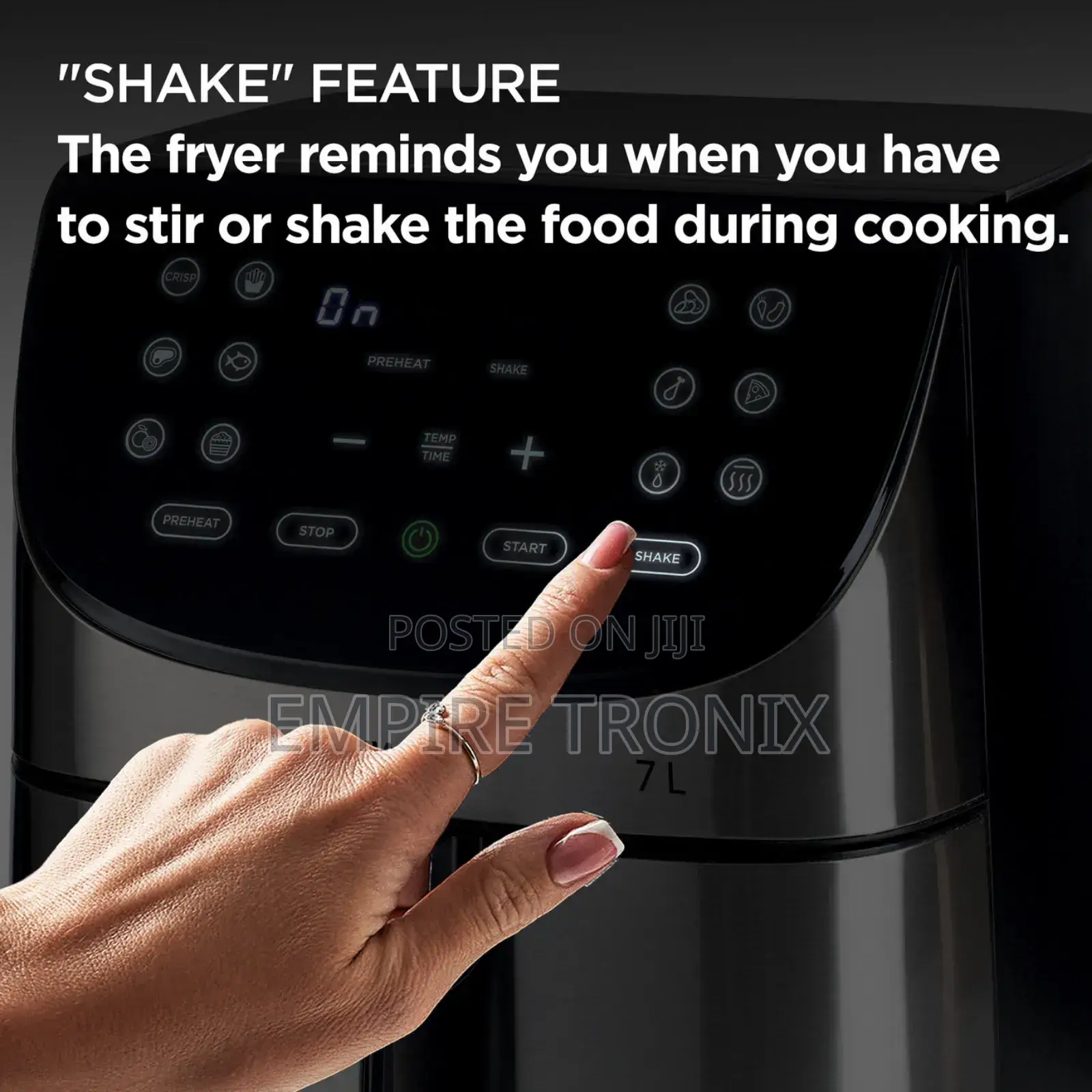 Kenwood - Air Fryer Khealthy Fry 7l S/Steel - Hfm80.000ss