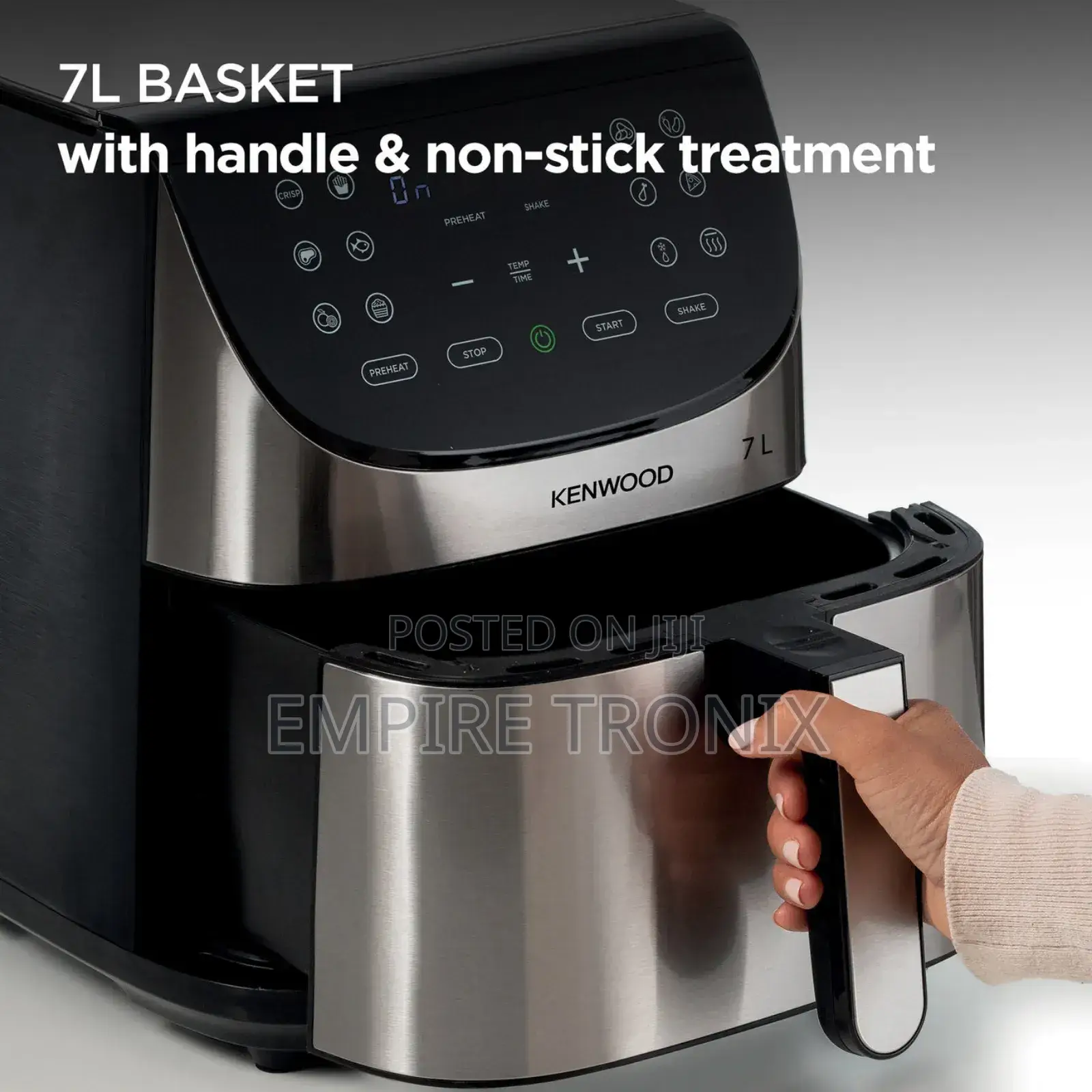 Kenwood - Air Fryer Khealthy Fry 7l S/Steel - Hfm80.000ss