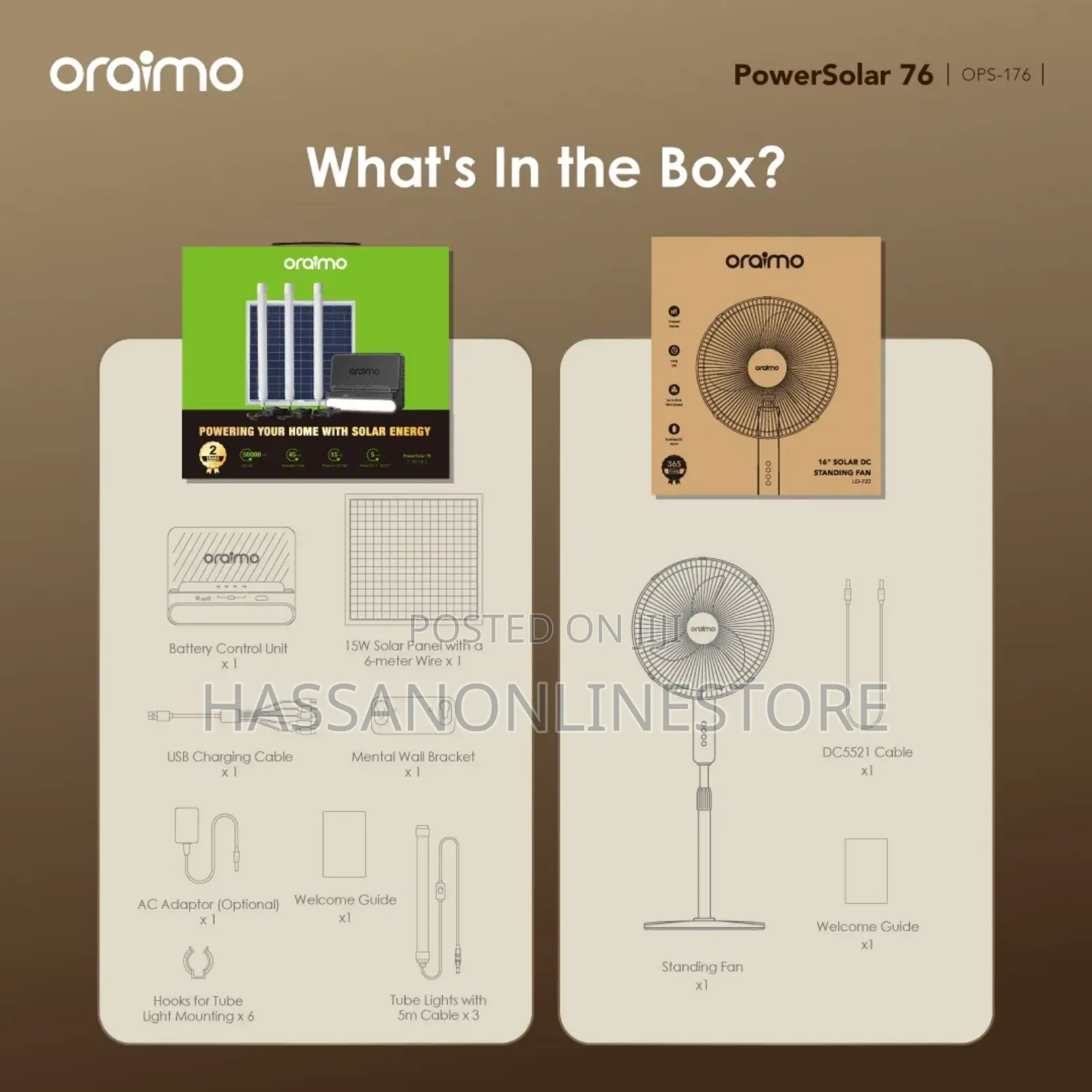 Oraimo Powersolar 76 15w Solar Home Power System