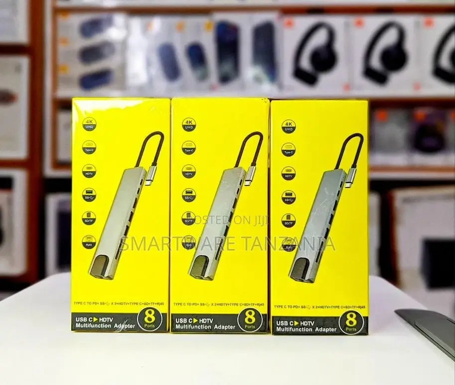 Usb C To To Hdtv Multifunction Adapter 8 Ports
