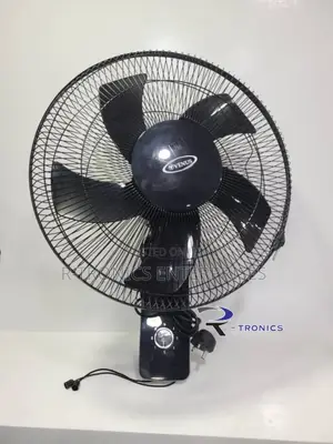 Black Venus Wall Fan 16" 5 Blades 3 Speed