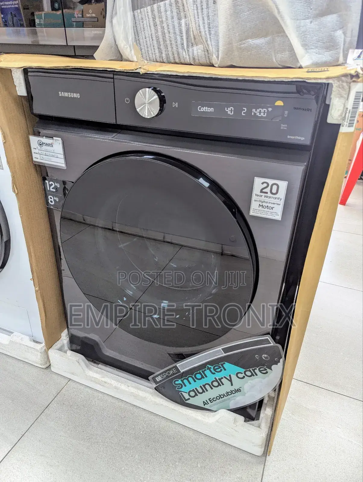 Samsung Washing Machine Front Load ( Wd12bb944dgb) 12/8kg