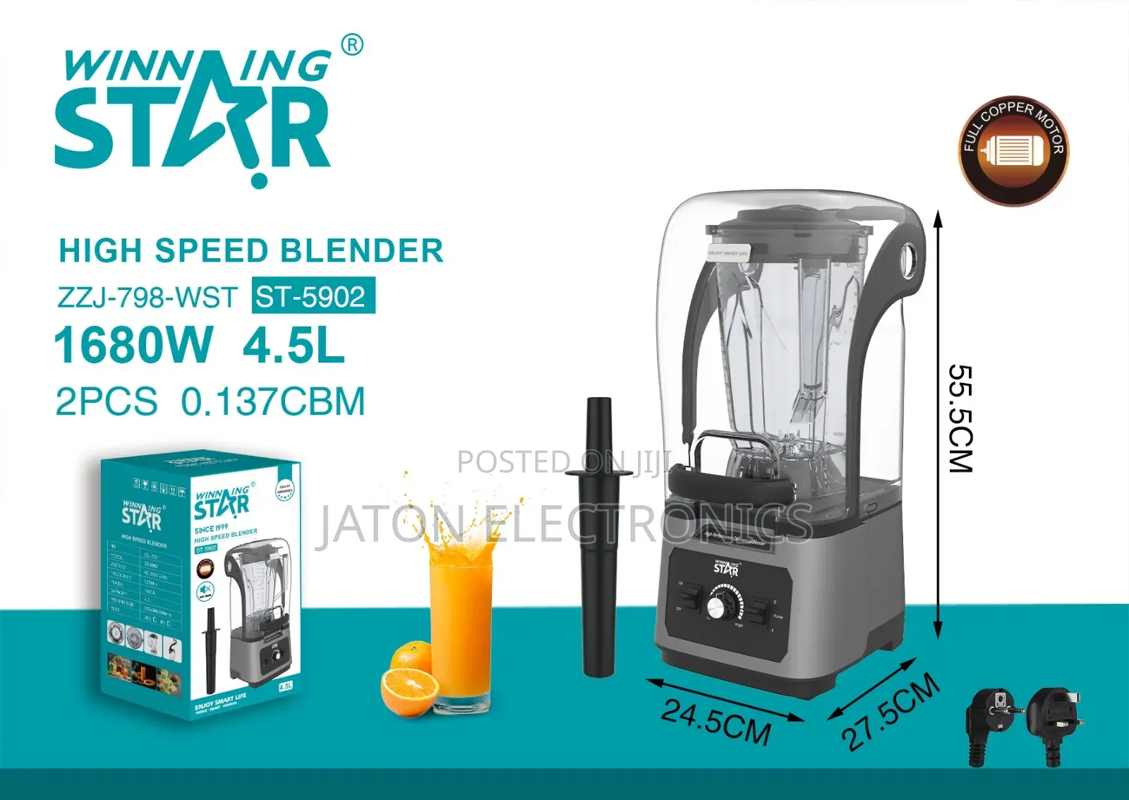 Winnigstar High Speed Blender 4.5l