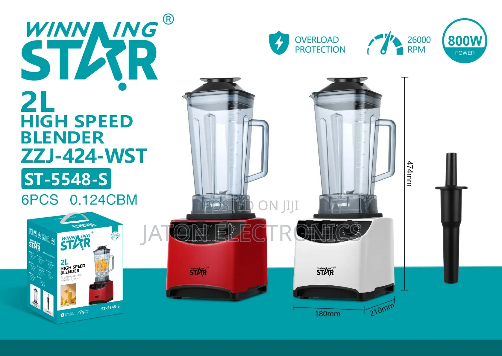 Winning Star Heavy-Duty Blender 2l