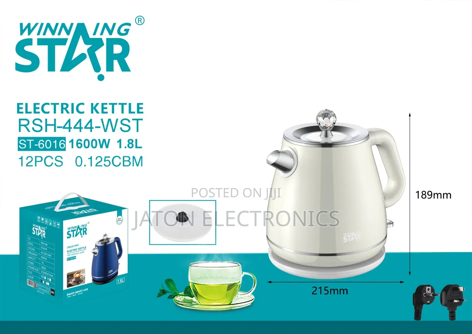 Winning Star Electric Kettle 1.8l