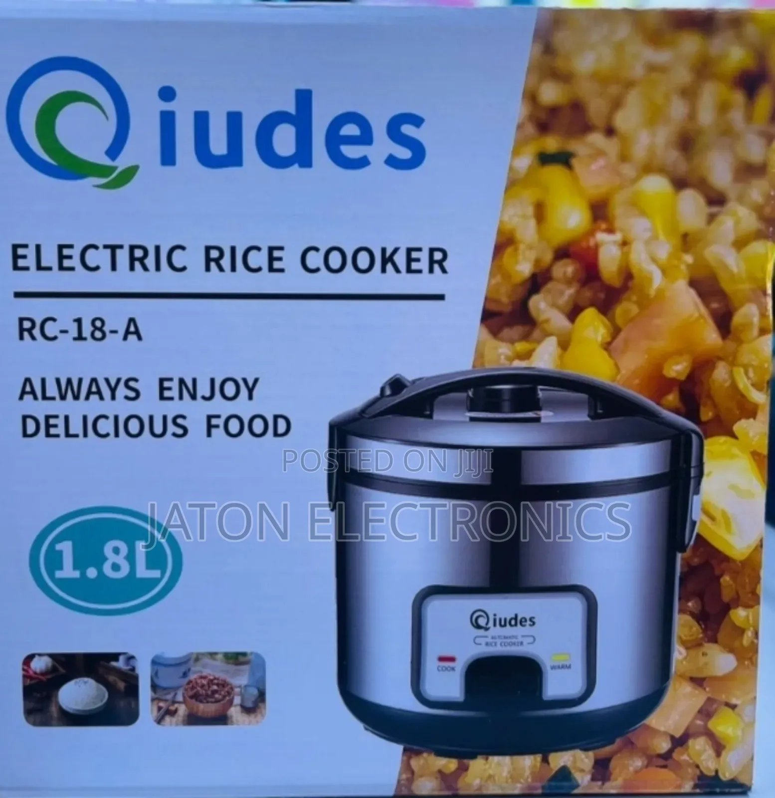 Qiudes Rice Cooker 1.8l