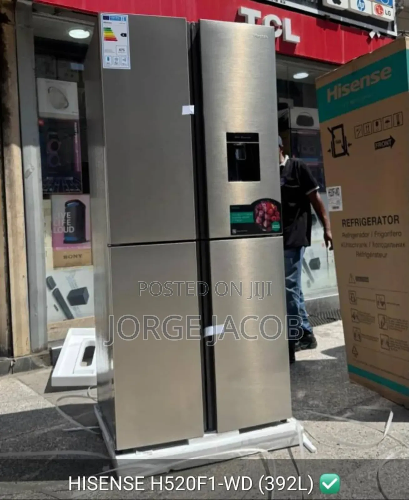 Hisense Refrigerator H520fi-Wd 392l