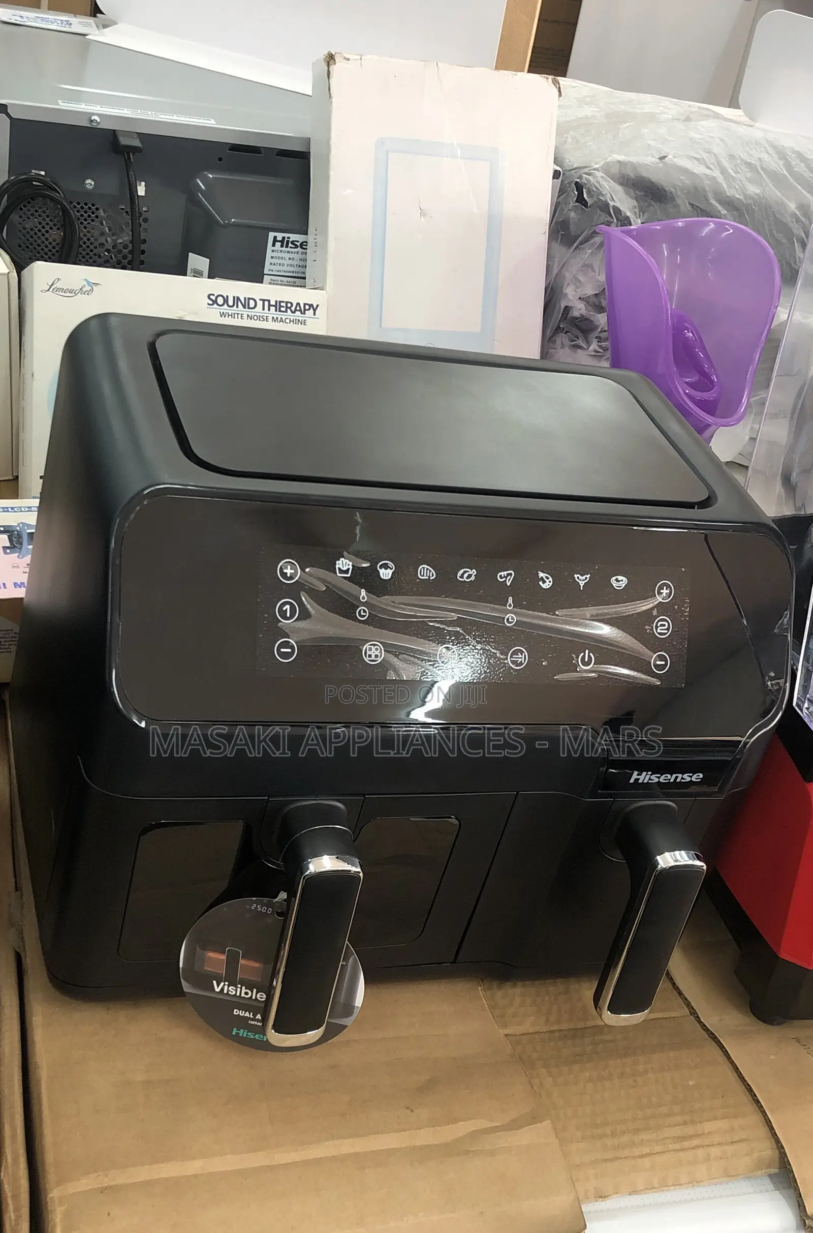 New Hisense Dual Air Fryer H09afbk2s5. 8.6litres 2700watts