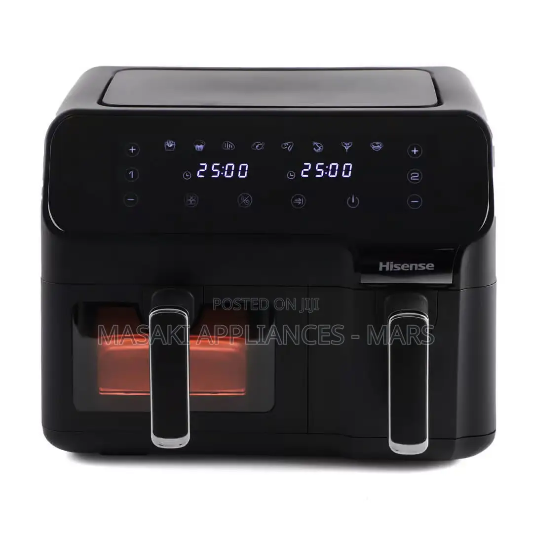 New Hisense Dual Air Fryer H09afbk2s5. 8.6litres 2700watts