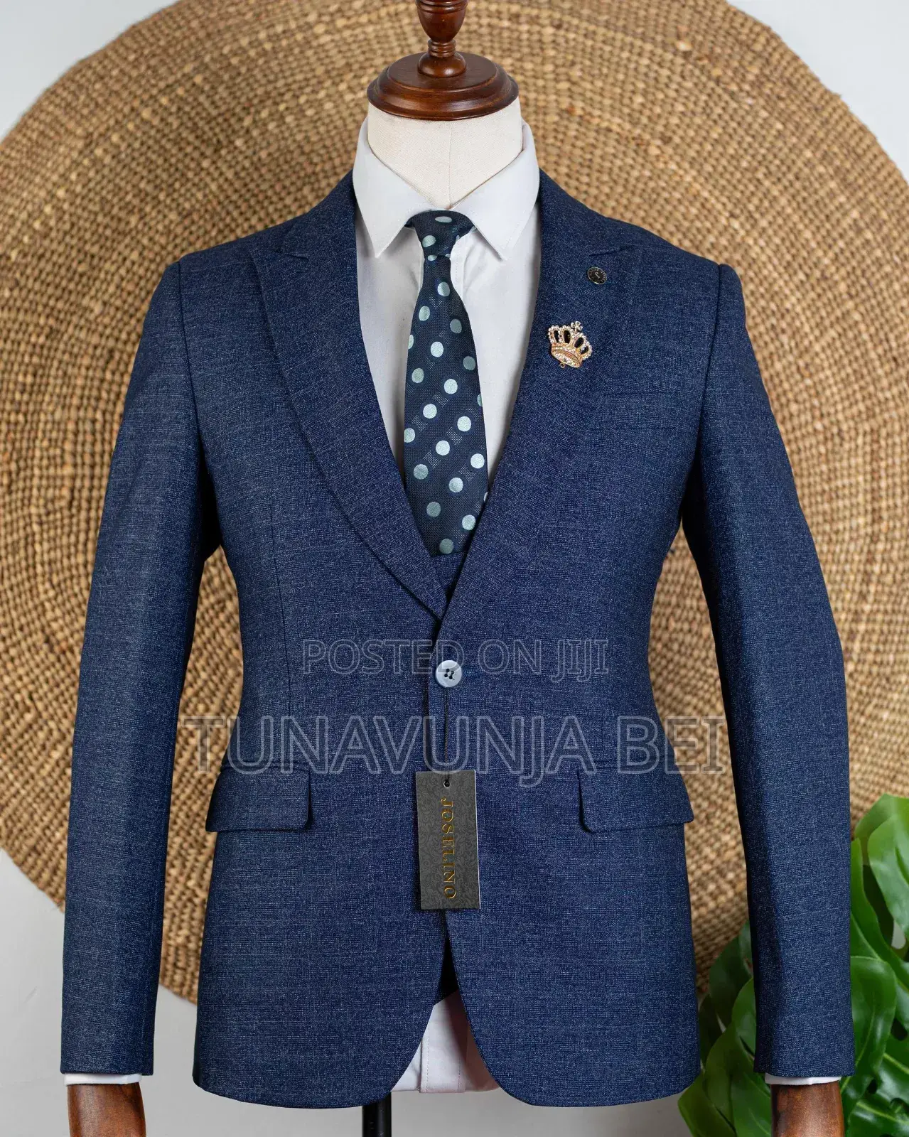 Blue Dark Material Suit