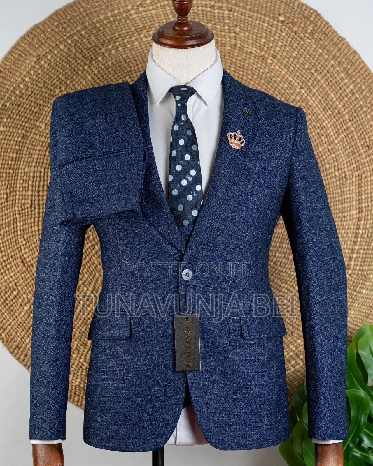 Blue Dark Material Suit