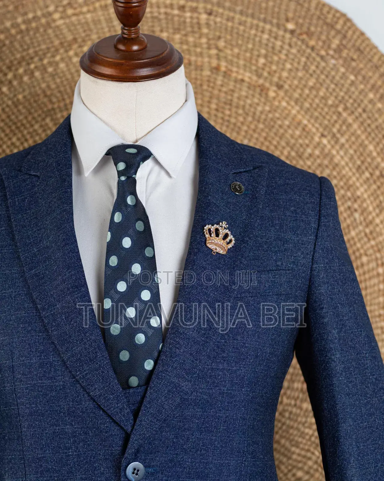 Blue Dark Material Suit