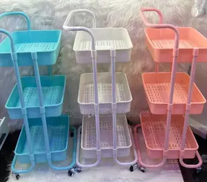 3 Tier Plastic Trolley