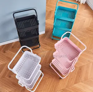 3 Tier Plastic Trolley