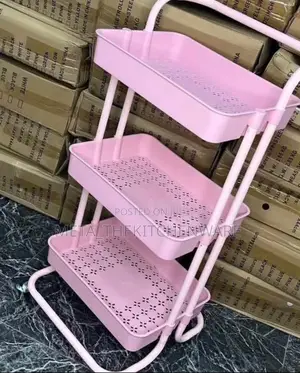 3 Tier Plastic Trolley