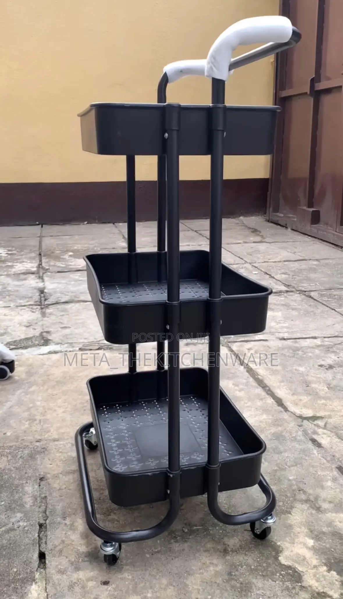 3 Tier Plastic Trolley