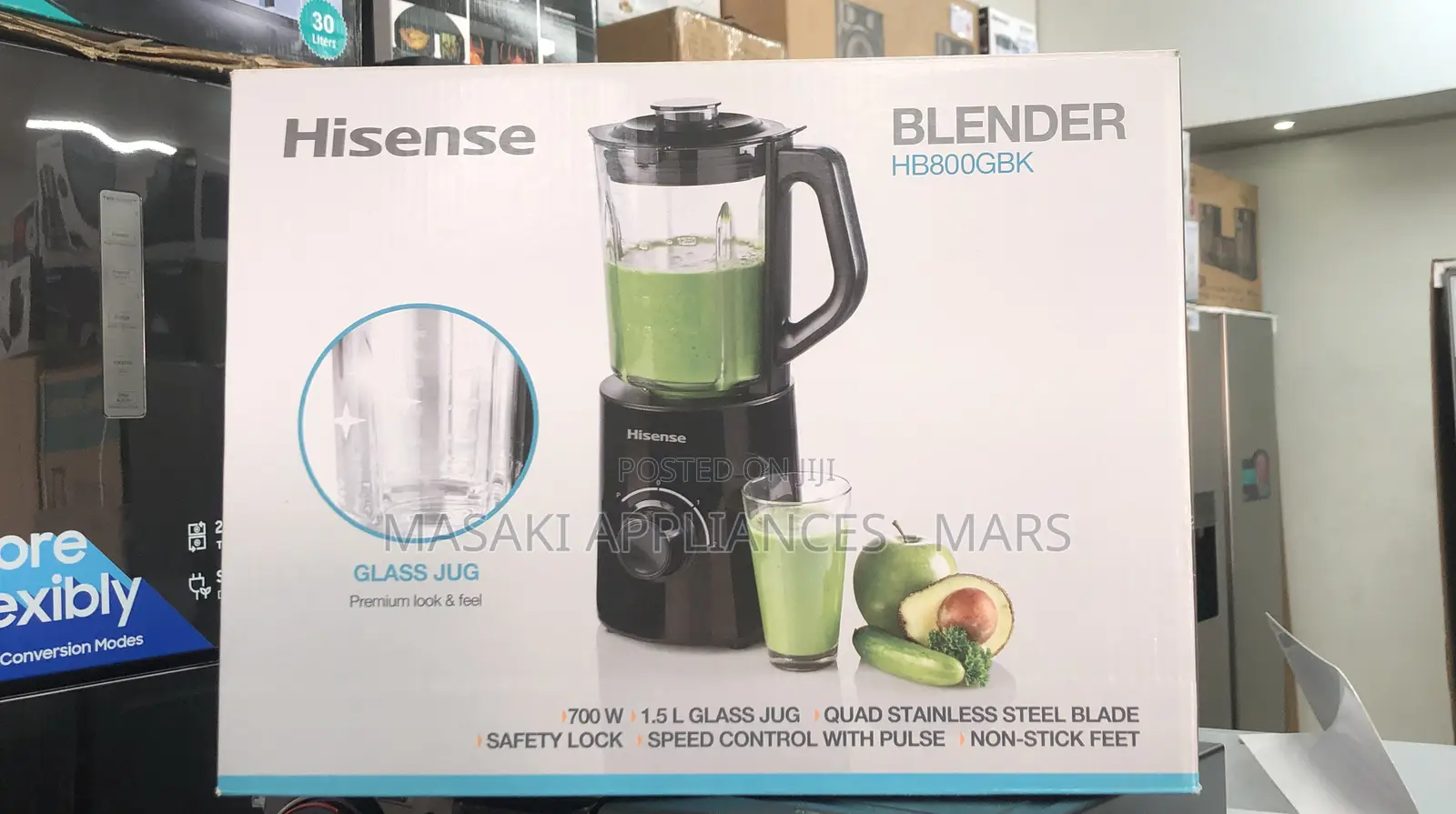 New Hisense 1.5l Table Blender | Hb800gbk