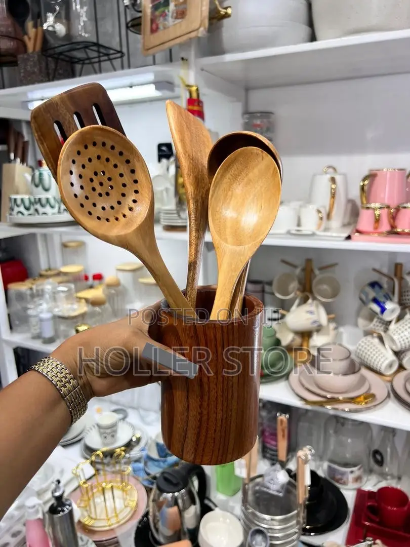 Pawa Set Za Mbao (Nzito 6 Pieces With Holder)