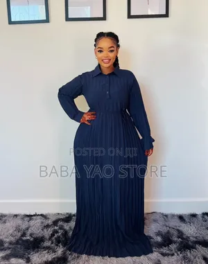 New High-Grade Long-Sleeved High-Waist Slim Big Swing Dress.