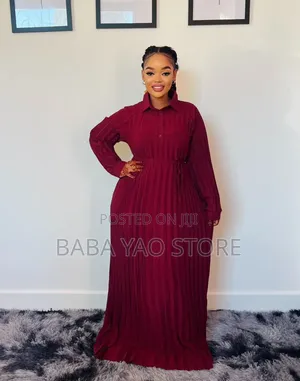 New High-Grade Long-Sleeved High-Waist Slim Big Swing Dress.
