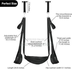 Sex Slings With Adjustable Straps, Hanging Door Handcuffs