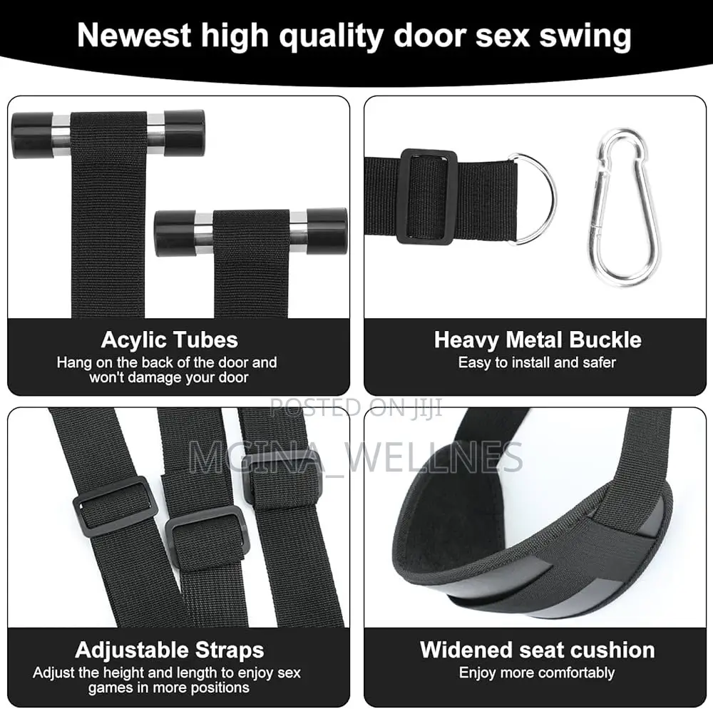 Sex Slings With Adjustable Straps, Hanging Door Handcuffs