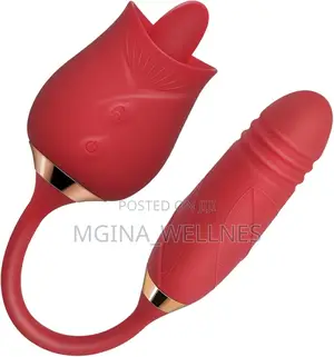 10 Modes Licking Sucking 2 in 1 Rose Vibrators for Women