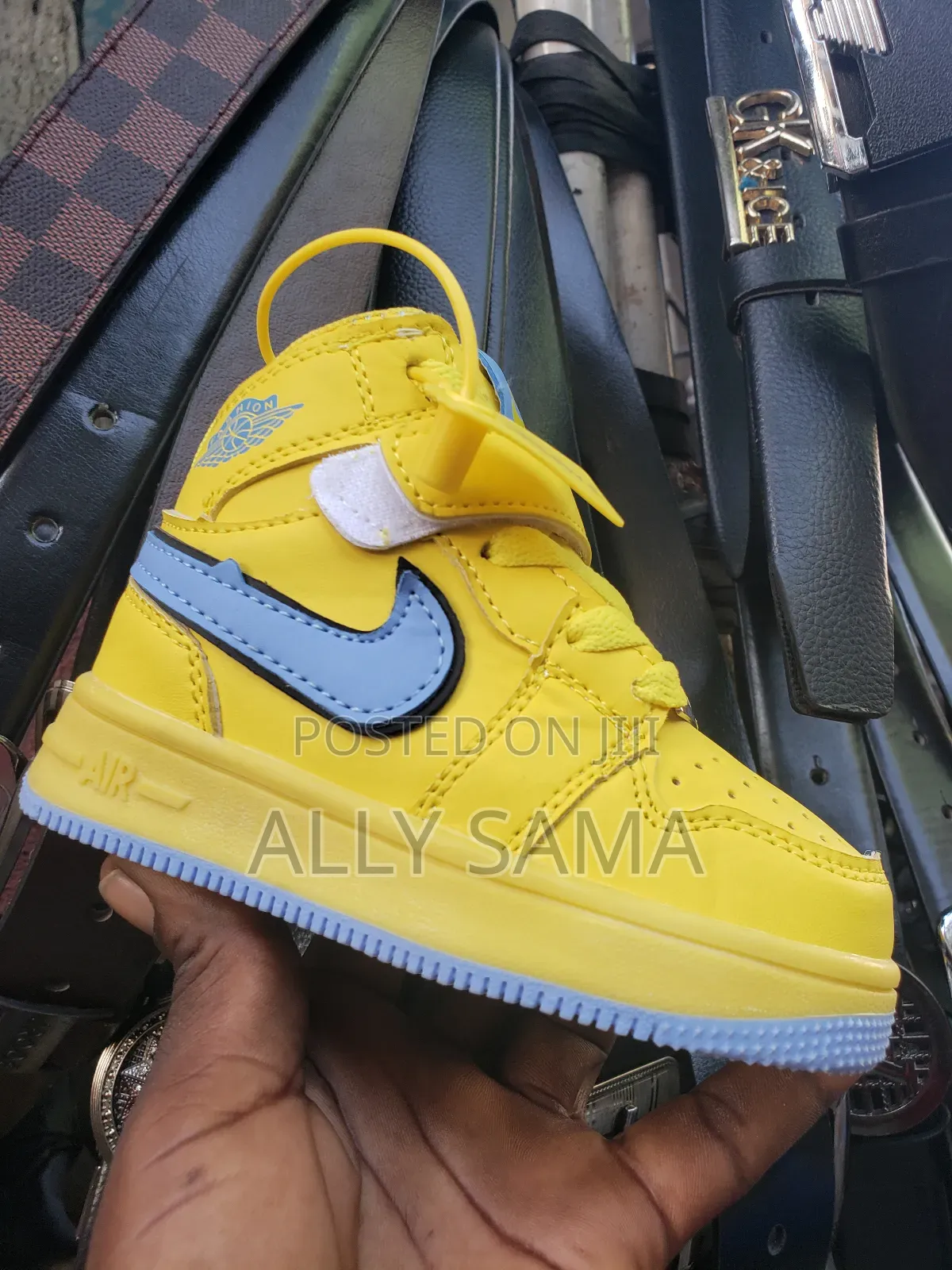 Boys Nike Air Sneakers Yellow