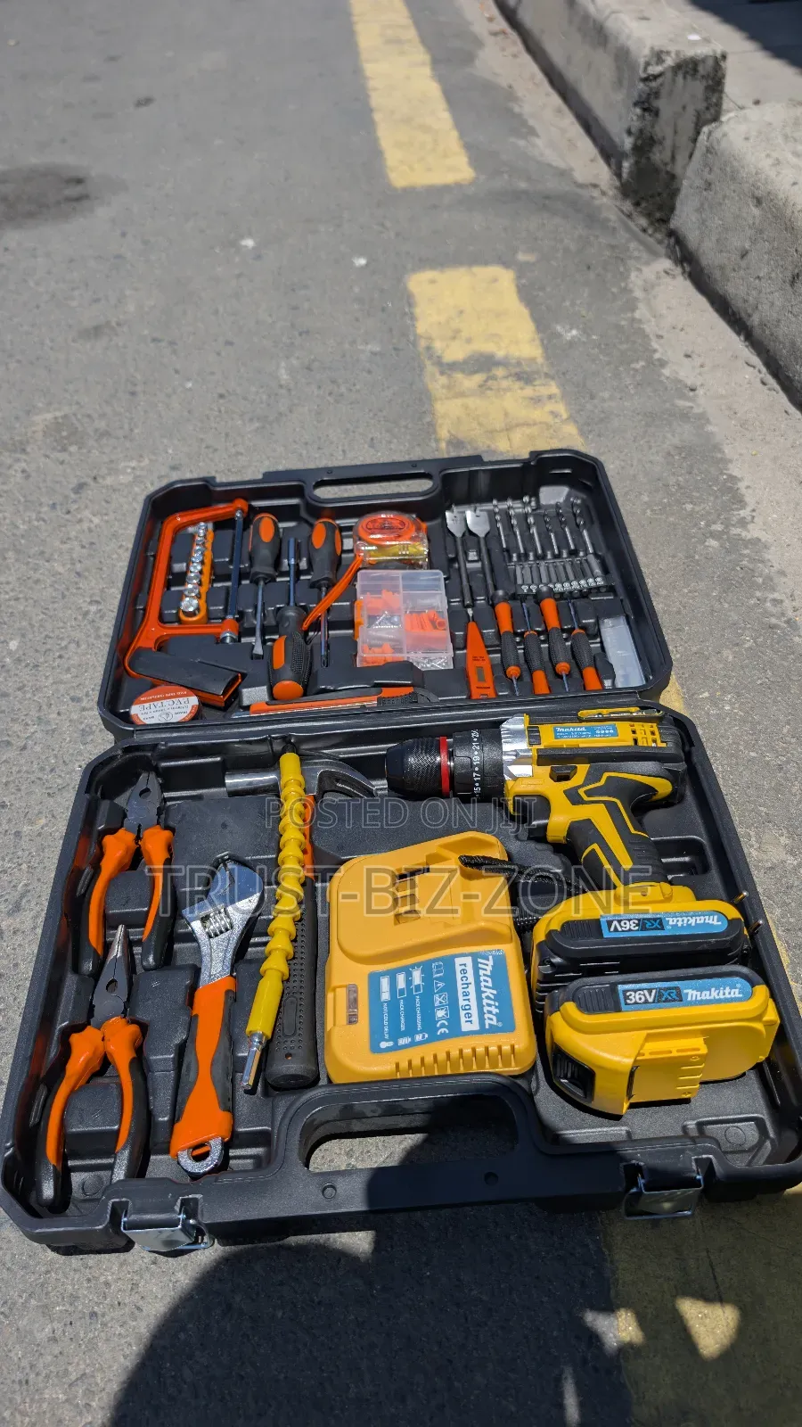 Drilll Tools Box Mashine 2battery Rechargeable