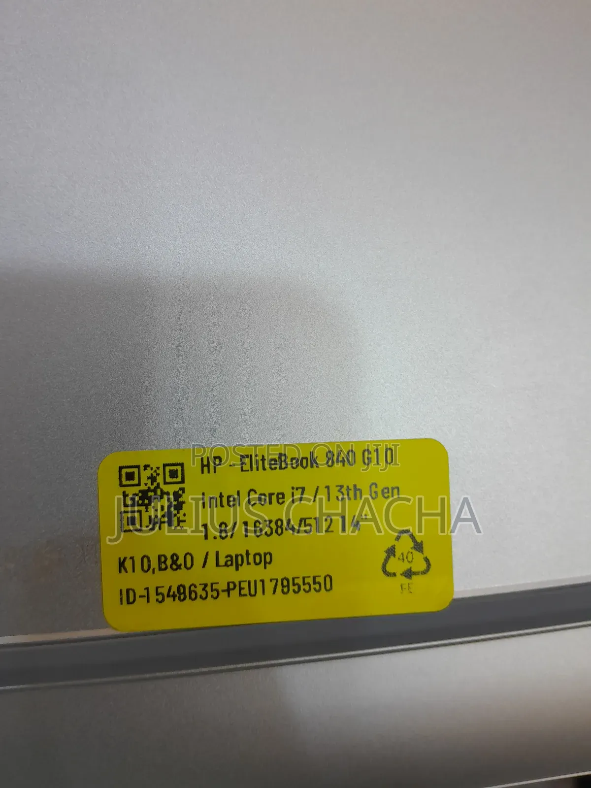 New Laptop HP 16GB Intel Core I7 SSD 512GB