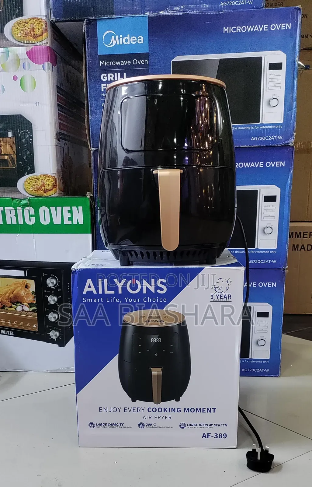 Ailyons Air Fryer 6.0l Black Colour